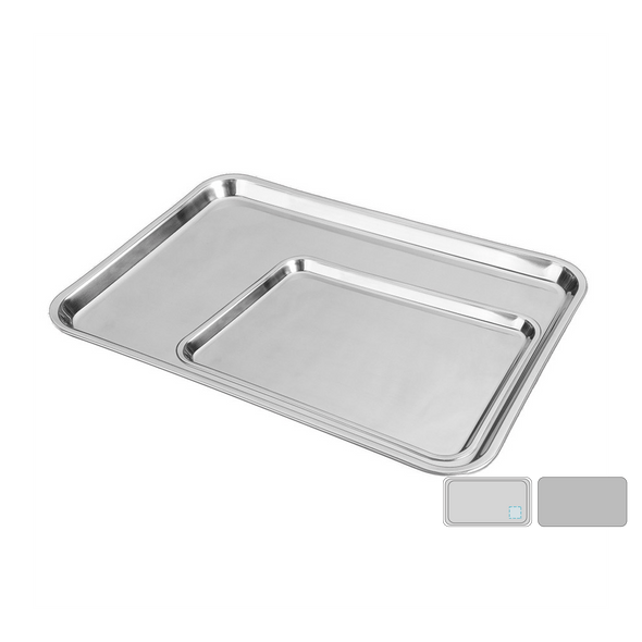 Flügellose Tabletts aus Edelstahl